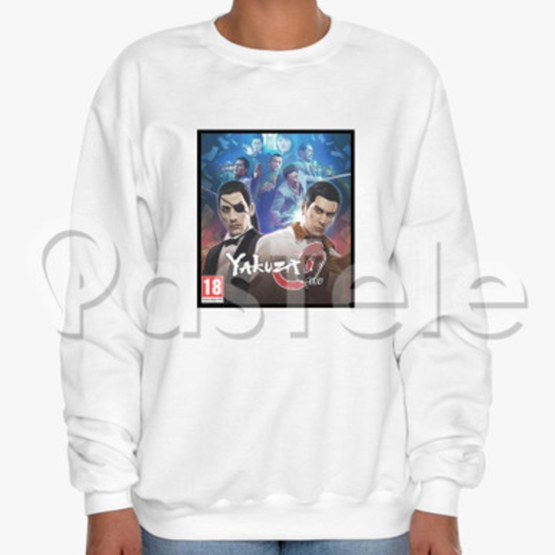 Yakuza 0 Custom Unisex Crewneck Sweatshirt Cotton Polyester Fabric Cloth
