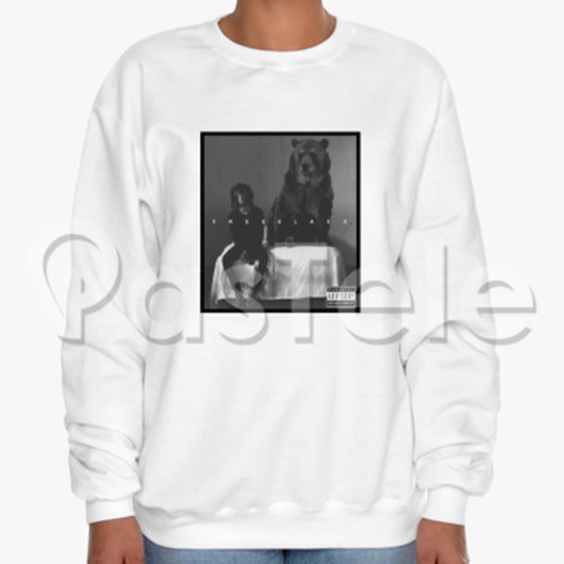 6lack Free Custom Unisex Crewneck Sweatshirt Cotton Polyester Fabric Cloth
