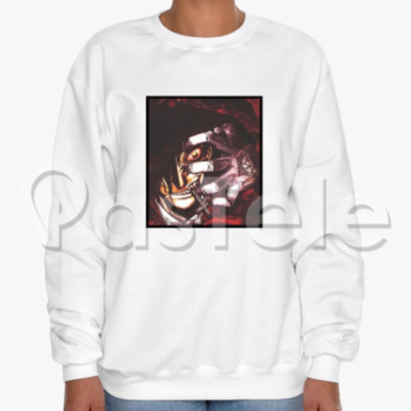 Alucard Hellsing Custom Unisex Crewneck Sweatshirt Cotton Polyester Fabric Cloth