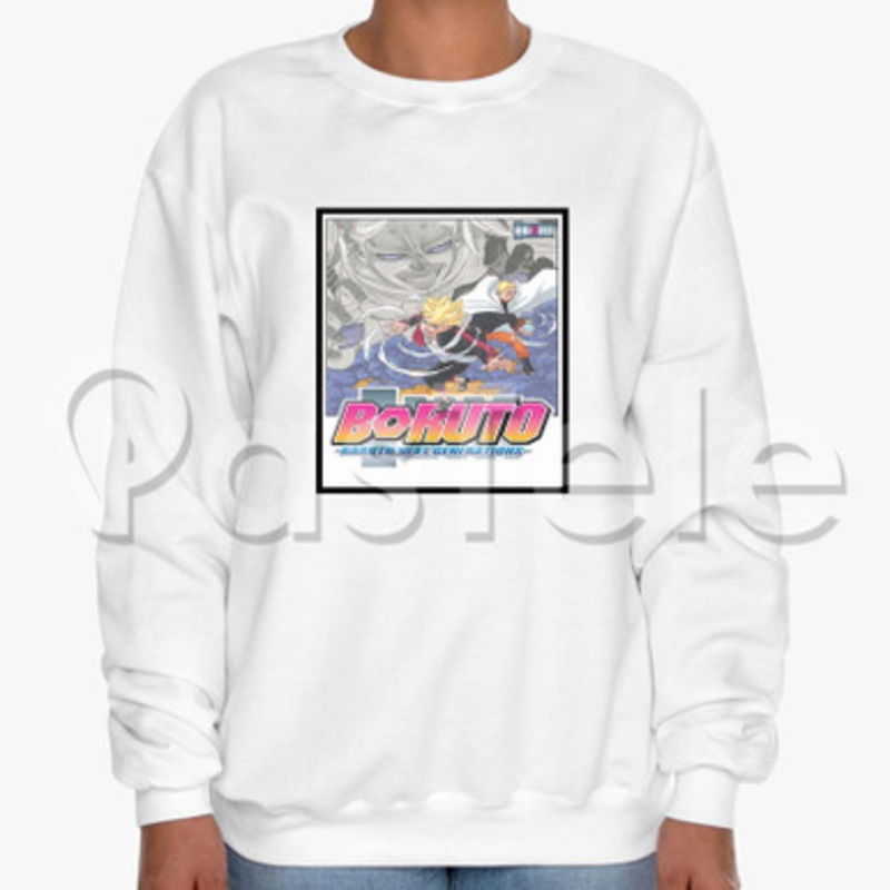 Boruto Naruto Next Generations Custom Unisex Crewneck Sweatshirt Cotton Polyester Fabric Cloth