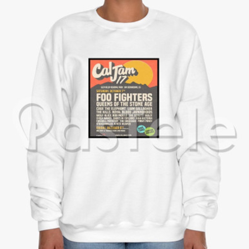 Cal Jam 17 Custom Unisex Crewneck Sweatshirt Cotton Polyester Fabric Cloth