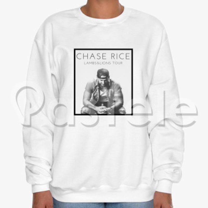 Chase Rice Lambs Lions Tour Custom Unisex Crewneck Sweatshirt Cotton Polyester Fabric Cloth