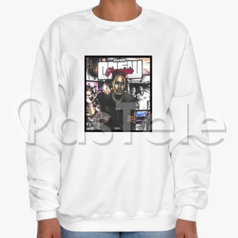 Crew Freestyle Fetty Wap Custom Unisex Crewneck Sweatshirt Cotton Polyester Fabric Cloth