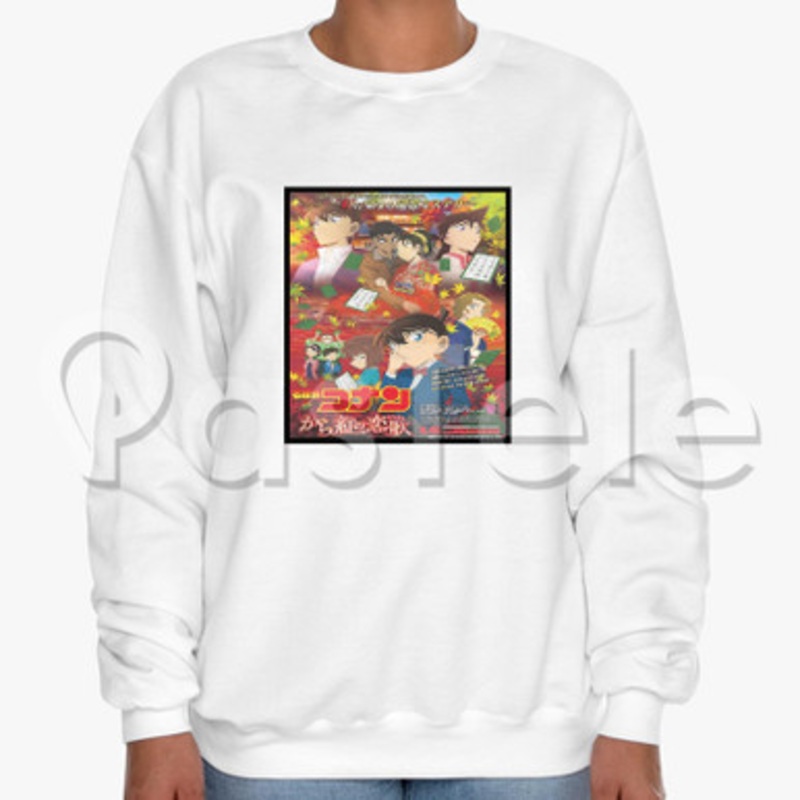 Detective Conan Crimson Love Letter Custom Unisex Crewneck Sweatshirt Cotton Polyester Fabric Cloth