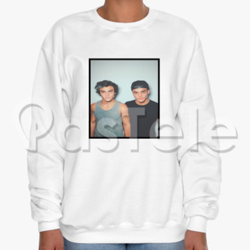 Dolan Twins Custom Unisex Crewneck Sweatshirt Cotton Polyester Fabric Cloth