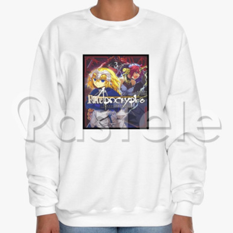 Fate Apocrypha Anime Custom Unisex Crewneck Sweatshirt Cotton Polyester Fabric Cloth