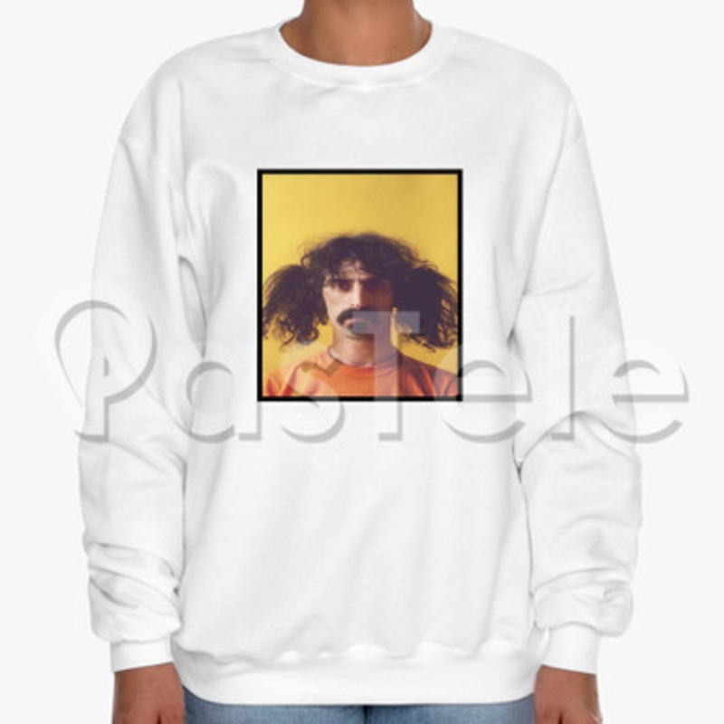 Frank Zappa Custom Unisex Crewneck Sweatshirt Cotton Polyester Fabric Cloth