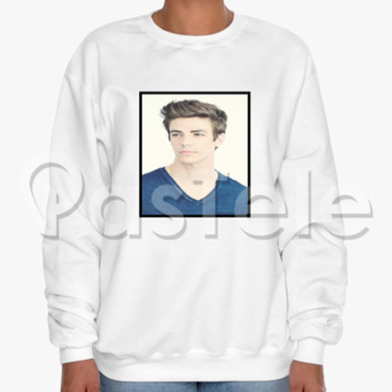 Grant Gustin Custom Unisex Crewneck Sweatshirt Cotton Polyester Fabric Cloth