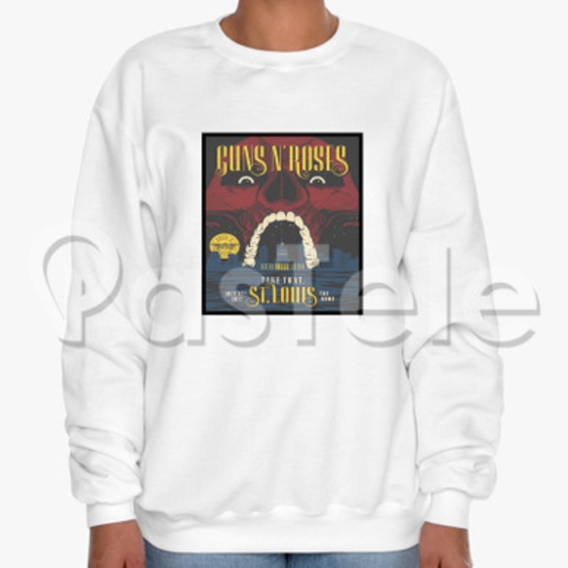 Guns N Roses St Louis Custom Unisex Crewneck Sweatshirt Cotton Polyester Fabric Cloth