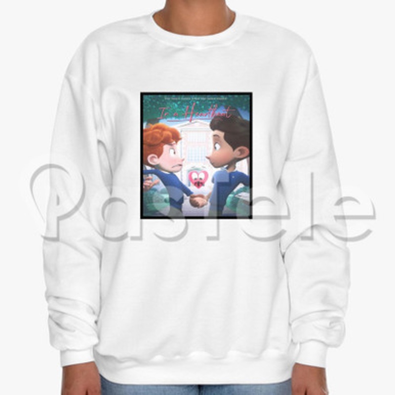 In a Heartbeat Custom Unisex Crewneck Sweatshirt Cotton Polyester Fabric Cloth