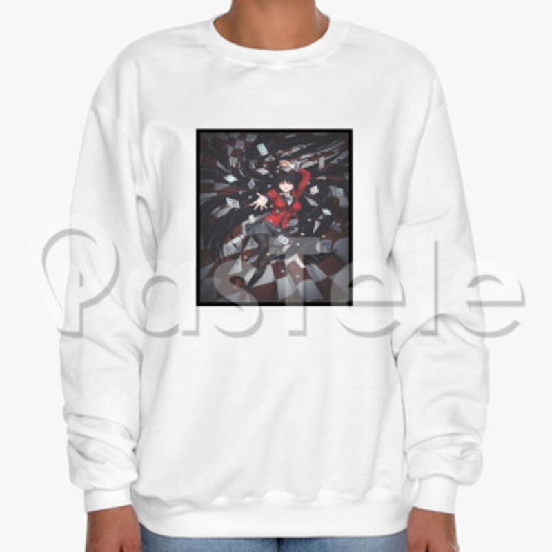 Kakegurui Anime Custom Unisex Crewneck Sweatshirt Cotton Polyester Fabric Cloth