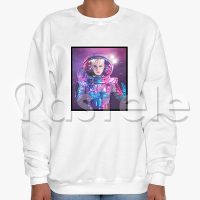 Katy Perry Custom Unisex Crewneck Sweatshirt Cotton Polyester Fabric Cloth