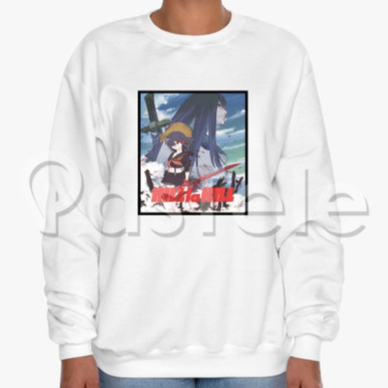 Kill La Kill Custom Unisex Crewneck Sweatshirt Cotton Polyester Fabric Cloth