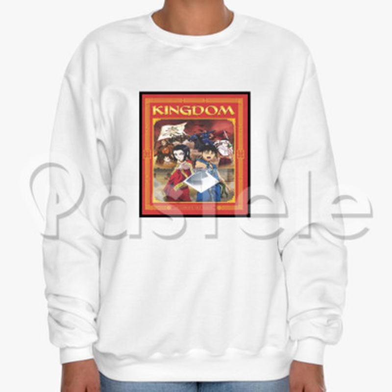 Kingdom Anime Custom Unisex Crewneck Sweatshirt Cotton Polyester Fabric