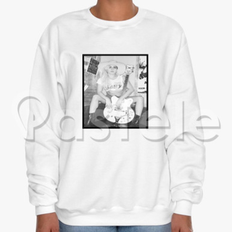 Lady Gaga Custom Unisex Crewneck Sweatshirt Cotton Polyester Fabric Cloth