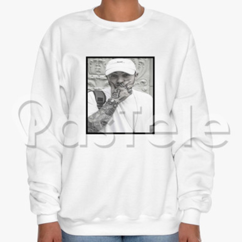 Mac Miller Custom Unisex Crewneck Sweatshirt Cotton Polyester Fabric Cloth