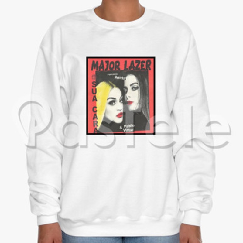 Major Lazer Sua Cara Custom Unisex Crewneck Sweatshirt Cotton Polyester Fabric Cloth