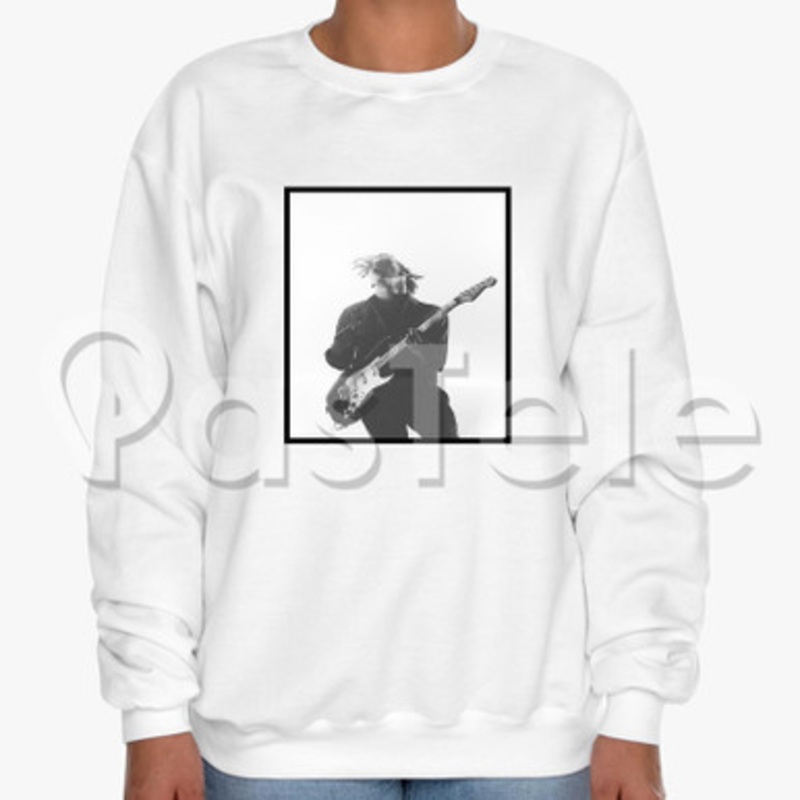 Matt Healy Guitar Custom Unisex Crewneck Sweatshirt Cotton Polyester Fabric Cloth