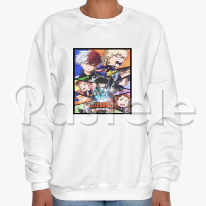 My Hero Academia Custom Unisex Crewneck Sweatshirt Cotton Polyester Fabric Cloth