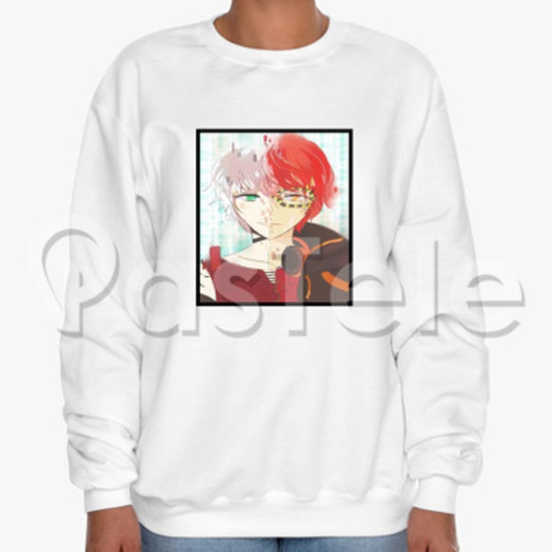 Mystic MEssenger Saeyoung And Saeran Custom Unisex Crewneck Sweatshirt Cotton Polyester Fabric Cloth