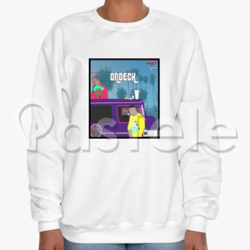 On Deck Key Feat Lil Tracy Custom Unisex Crewneck Sweatshirt Cotton Polyester Fabric Cloth