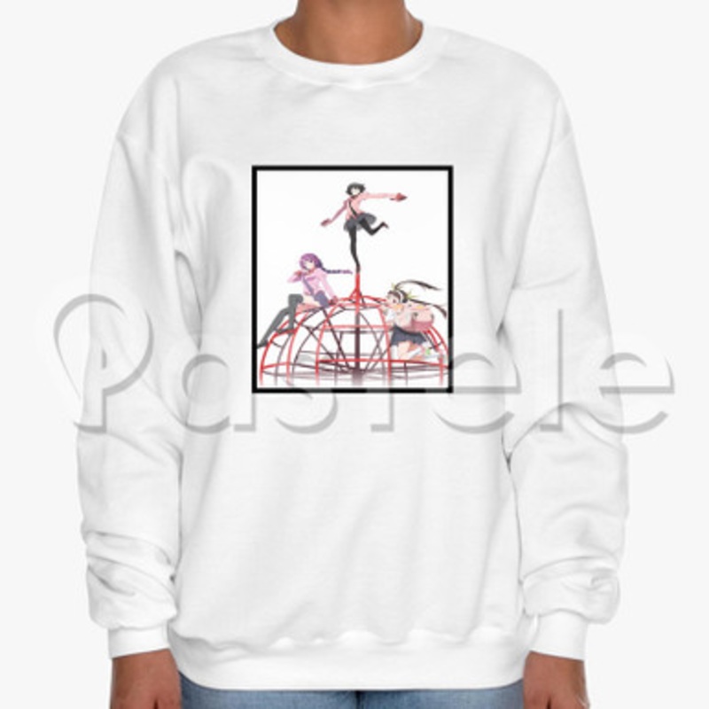 Owarimonogatari Custom Unisex Crewneck Sweatshirt Cotton Polyester Fabric Cloth