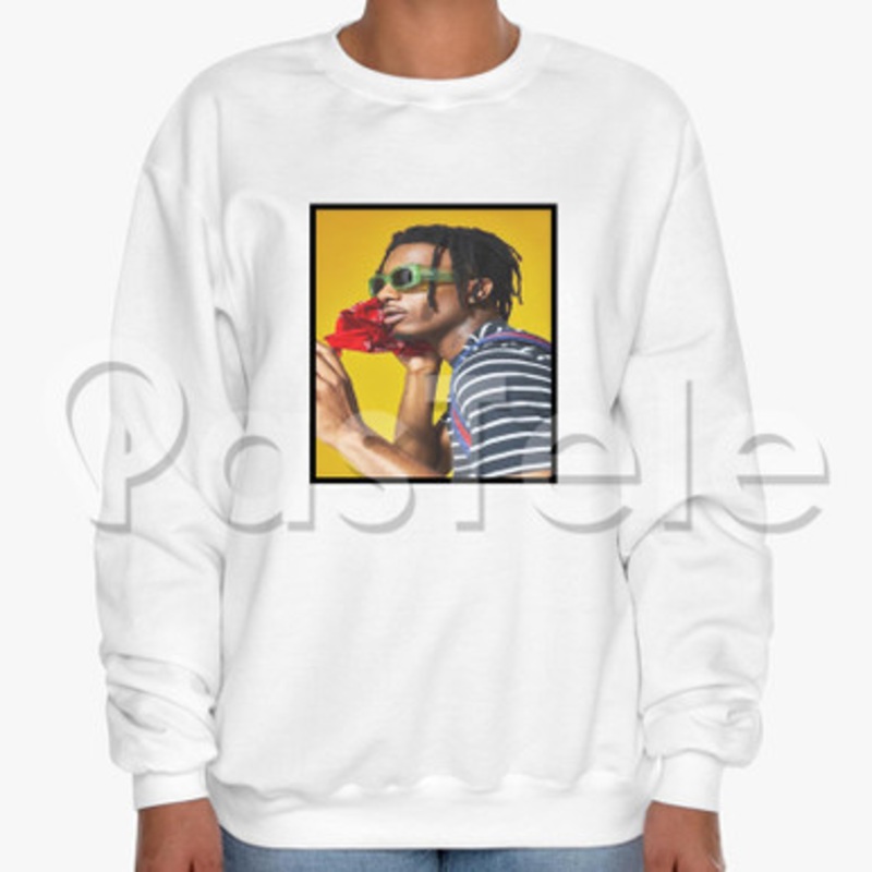 Playboi Carti 3 Custom Unisex Crewneck Sweatshirt Cotton Polyester Fabric Cloth