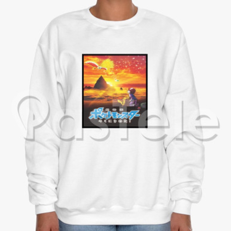 Pok mon the Movie 20 I Choose You Custom Unisex Crewneck Sweatshirt Cotton Polyester Fabric Cloth