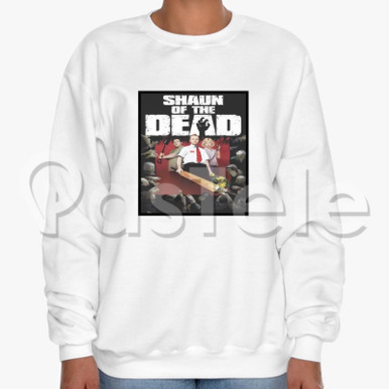 Shaun of the Dead Custom Unisex Crewneck Sweatshirt Cotton Polyester Fabric Cloth