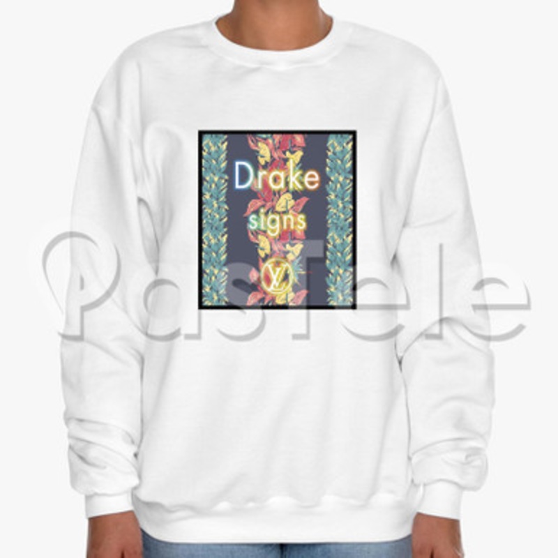 Signs Drake Custom Unisex Crewneck Sweatshirt Cotton Polyester Fabric Cloth