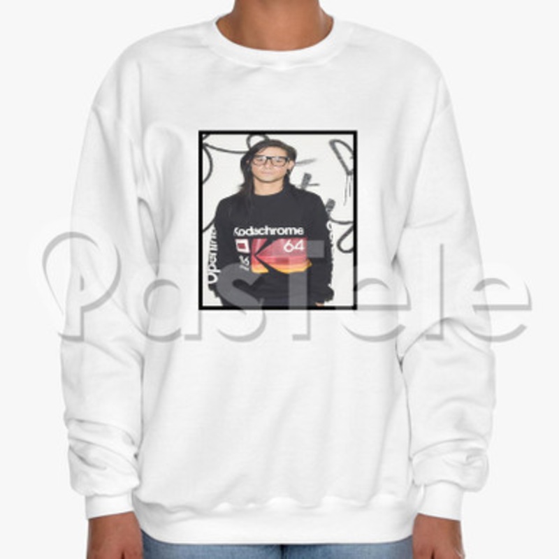 Skrillex Custom Unisex Crewneck Sweatshirt Cotton Polyester Fabric Cloth