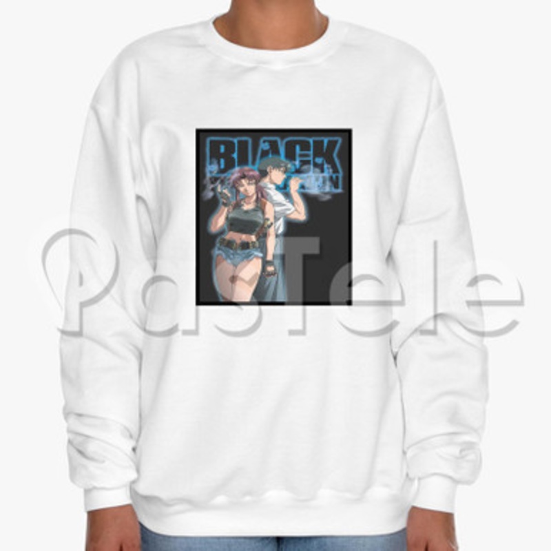 Black Lagoon Custom Unisex Crewneck Sweatshirt Cotton Polyester Fabric