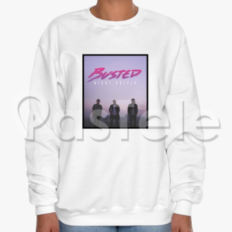 Busted Night Driver Custom Unisex Crewneck Sweatshirt Cotton Polyester Fabric
