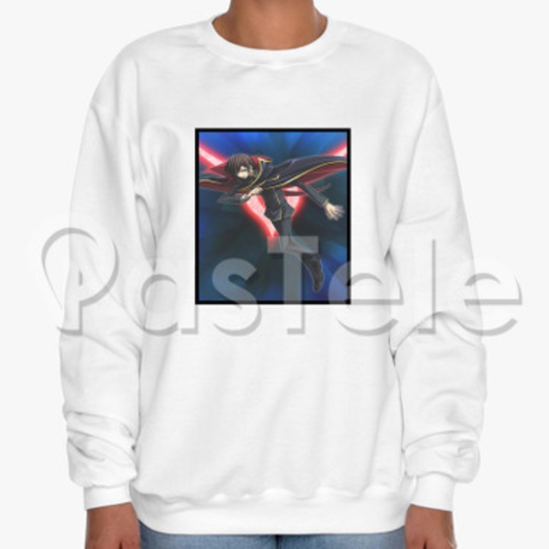 Code Geass Fukkatsu no Lelouch Custom Unisex Crewneck Sweatshirt Cotton Polyester Fabric
