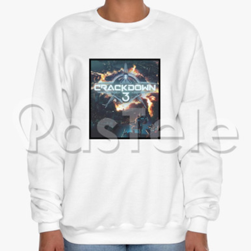 Crackdown 3 Custom Unisex Crewneck Sweatshirt Cotton Polyester Fabric
