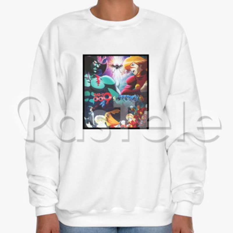 Cyborg 009 Vs Devilman Custom Unisex Crewneck Sweatshirt Cotton Polyester Fabric