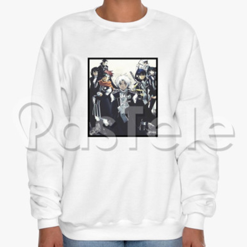 D Gray Man Custom Unisex Crewneck Sweatshirt Cotton Polyester Fabric