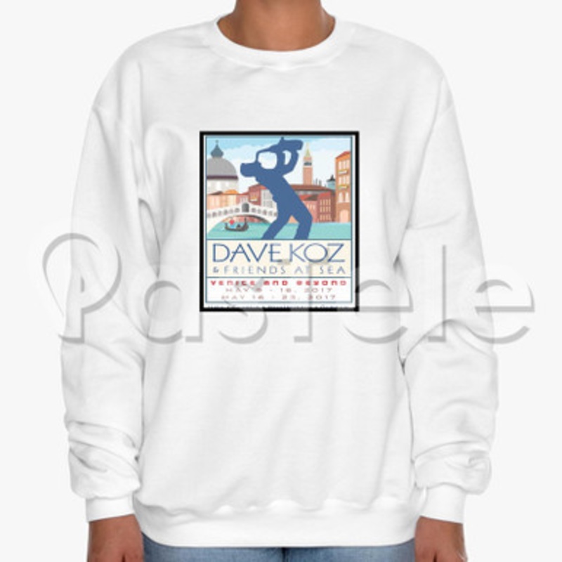 Dave Koz Tour Custom Unisex Crewneck Sweatshirt Cotton Polyester Fabric