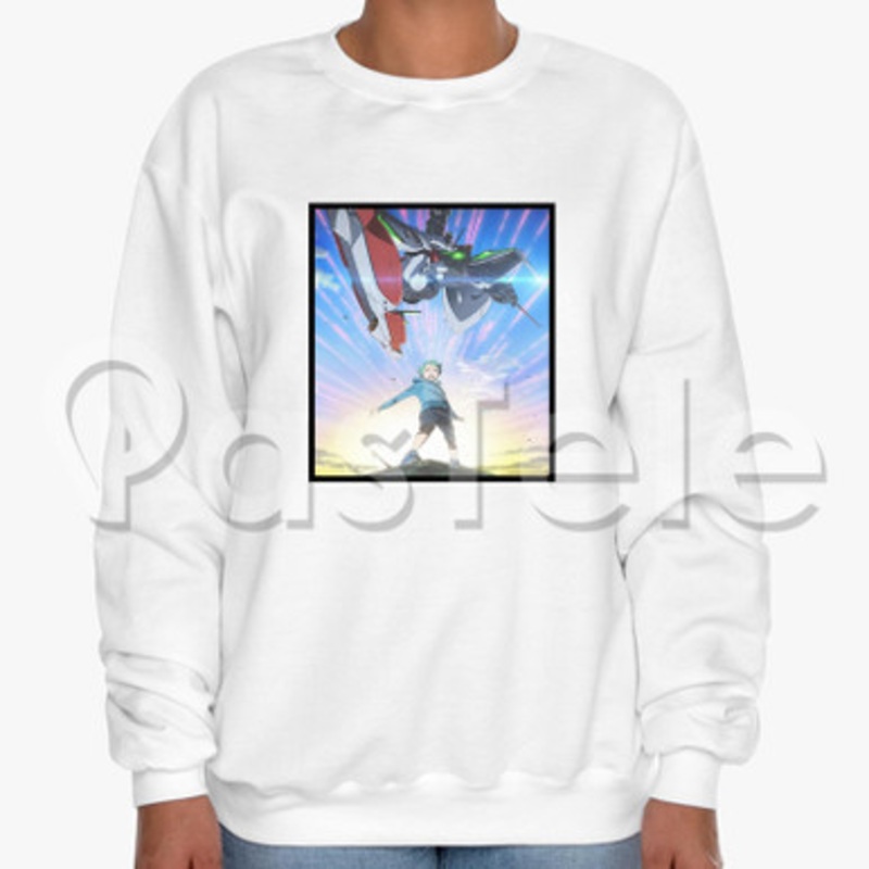 Eureka Seven Custom Unisex Crewneck Sweatshirt Cotton Polyester Fabric
