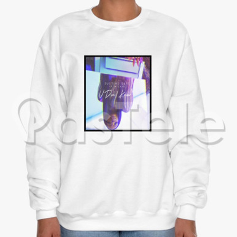 Justine Skye U Don t Know ft Wizkid Custom Unisex Crewneck Sweatshirt Cotton Polyester Fabric