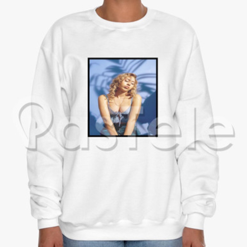 Kali Uchis Custom Unisex Crewneck Sweatshirt Cotton Polyester Fabric