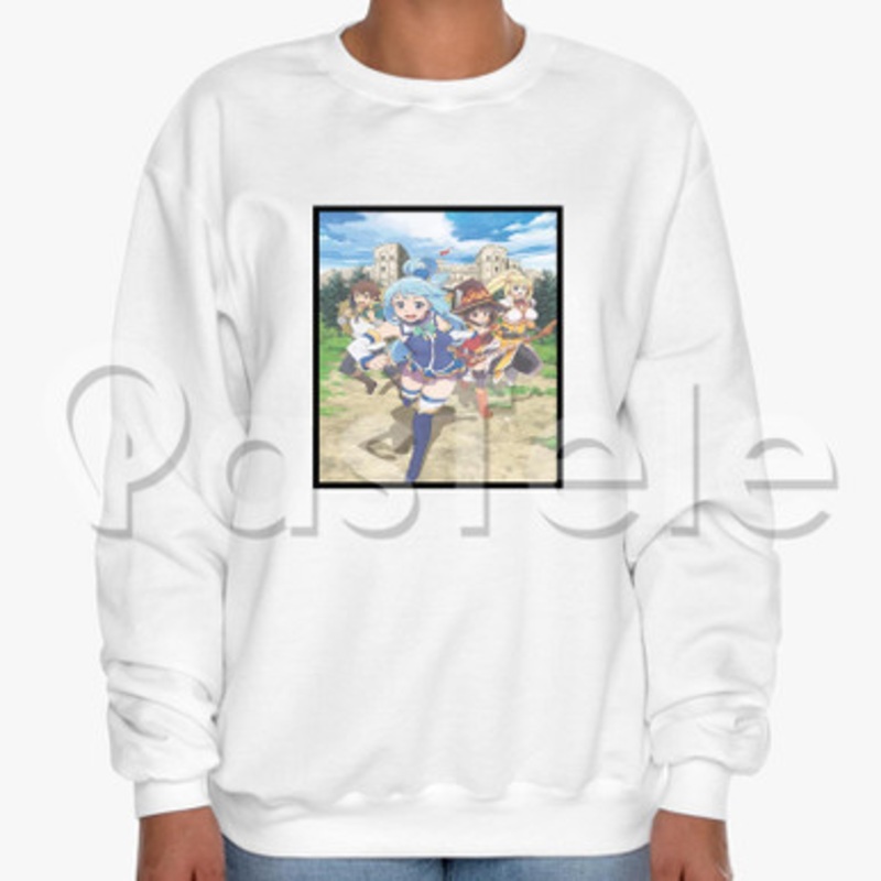 KONOSUBA God s blessing on this wonderful world Custom Unisex Crewneck Sweatshirt Cotton Polyester