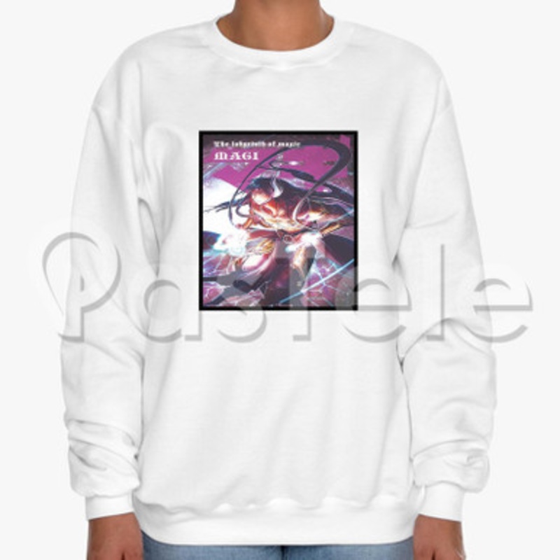 Magi The Labyrinth of Magic 2 Custom Unisex Crewneck Sweatshirt Cotton Polyester Fabric