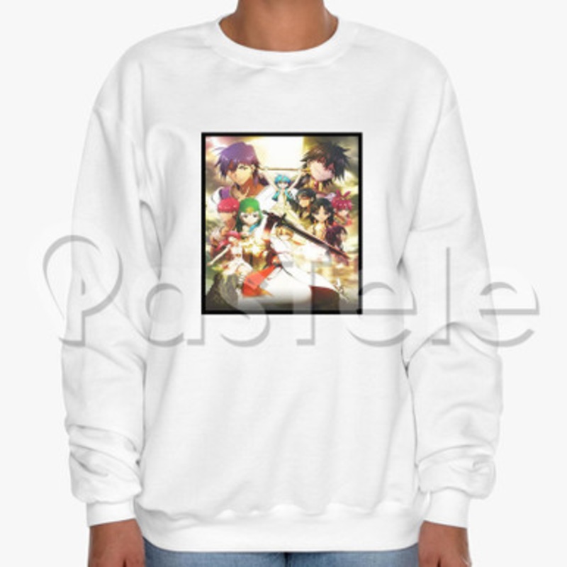 Magi The Labyrinth of Magic Custom Unisex Crewneck Sweatshirt Cotton Polyester Fabric