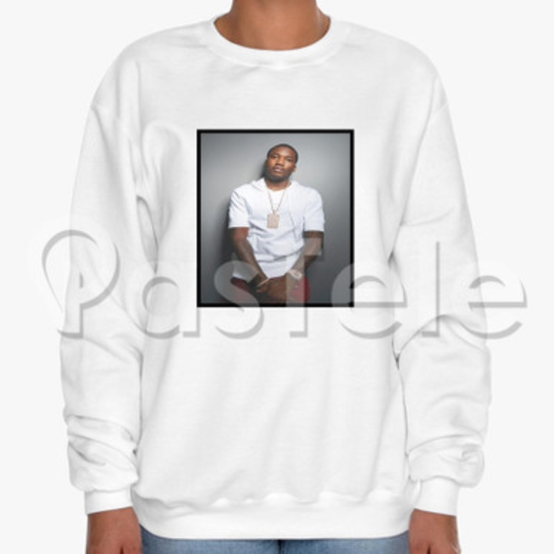Meek Mill Custom Unisex Crewneck Sweatshirt Cotton Polyester Fabric