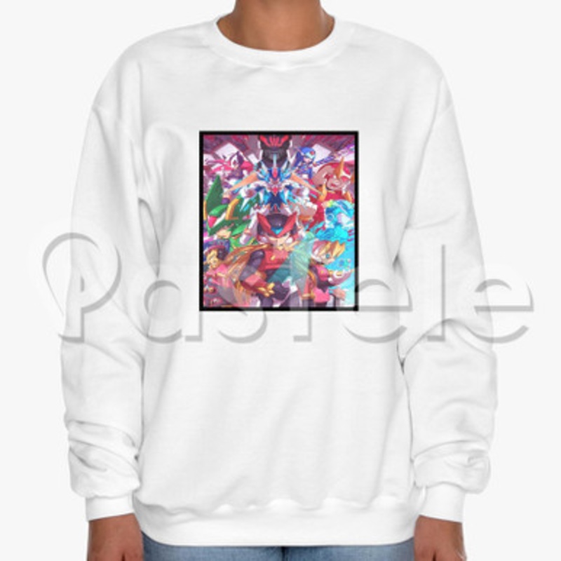 Megaman Rockman Zero Custom Unisex Crewneck Sweatshirt Cotton Polyester Fabric