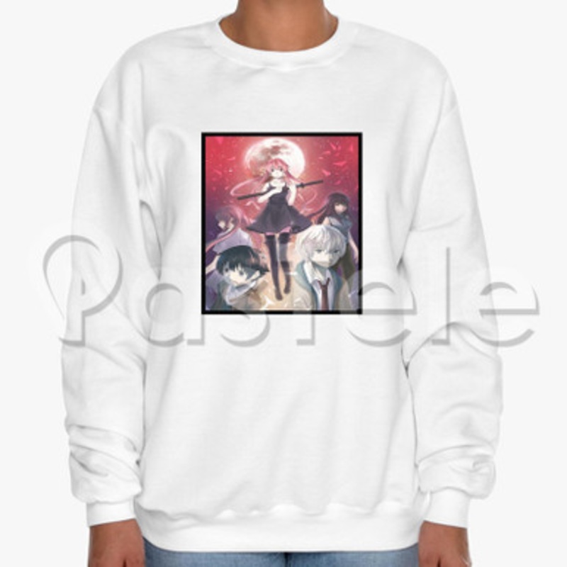 Mirai Nikki Custom Unisex Crewneck Sweatshirt Cotton Polyester Fabric