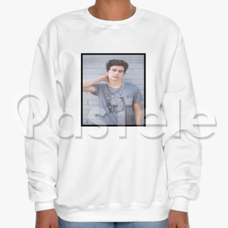 Nash Grier Custom Unisex Crewneck Sweatshirt Cotton Polyester Fabric