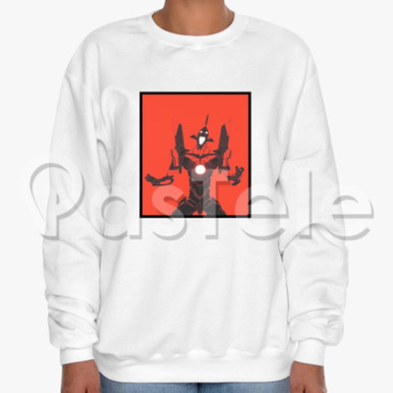 Neon Genesis Evangelion Custom Unisex Crewneck Sweatshirt Cotton Polyester Fabric