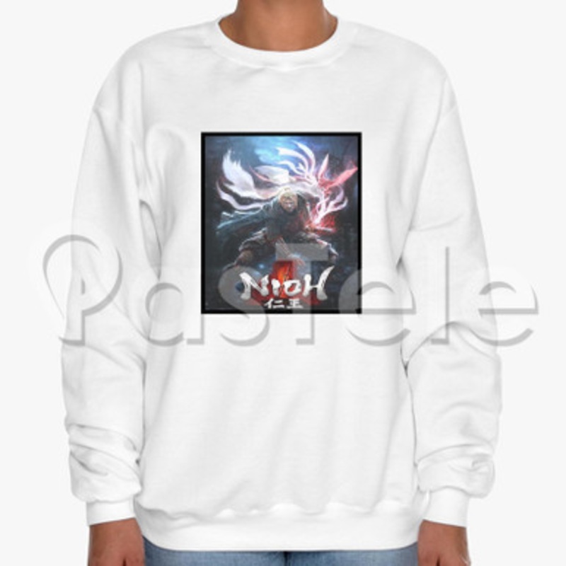 Nioh Custom Unisex Crewneck Sweatshirt Cotton Polyester Fabric